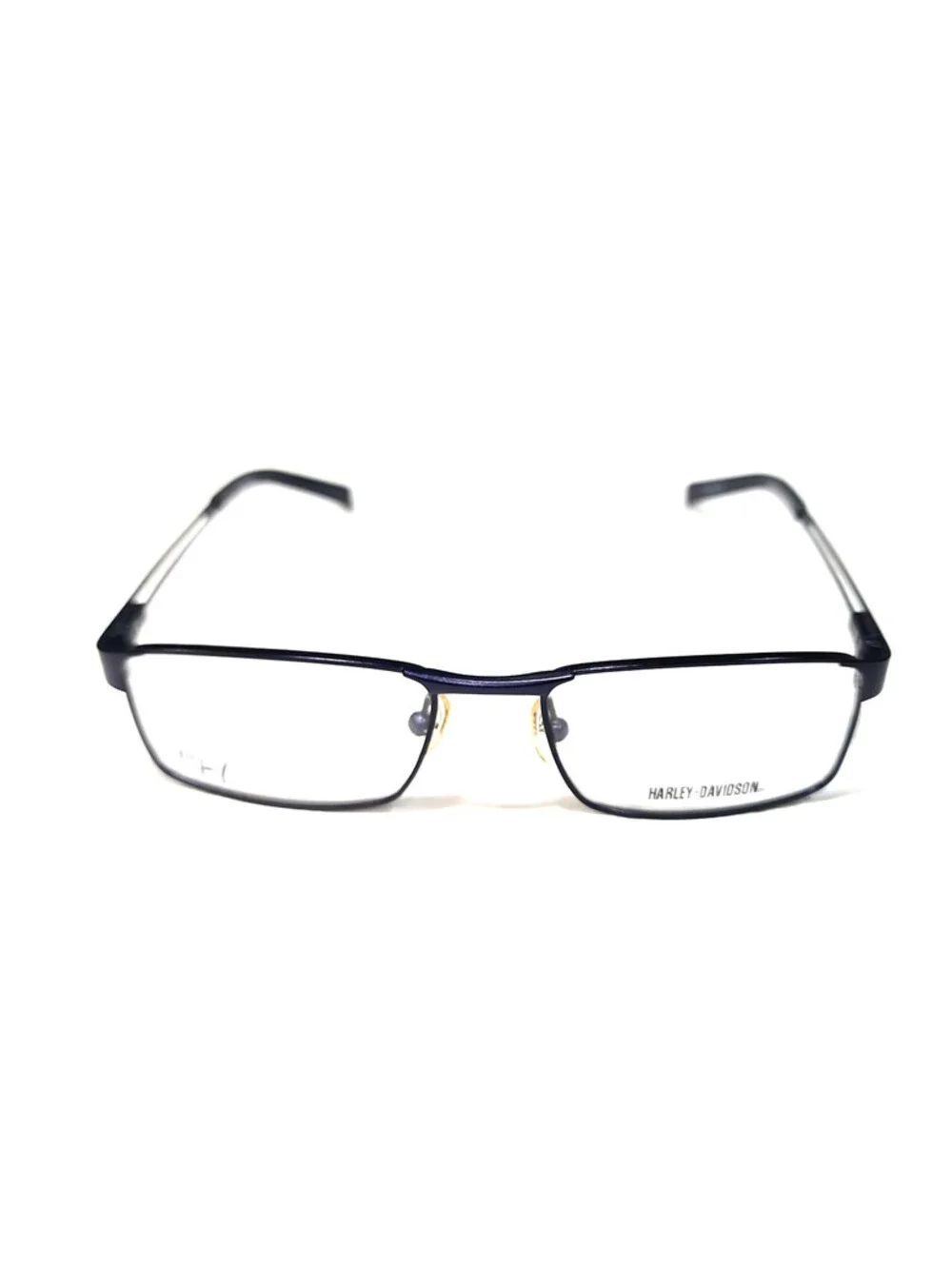Harley Davidson HDT 101 Petite Teen Purple Skulls Rectangle Eyeglasses 49-16 130